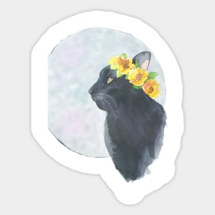 Black Cat Sticker